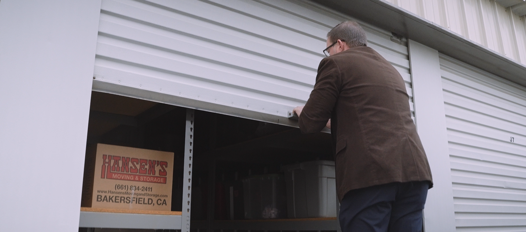 Hansen's Self Storage Unit with Box